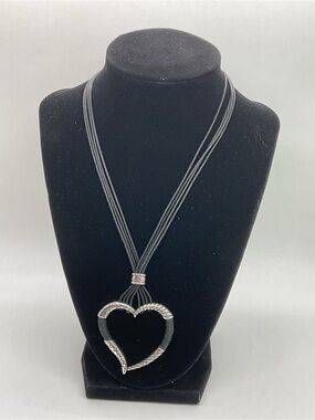 Brighton Heritage Heart Pendant Multi-Strand Necklace